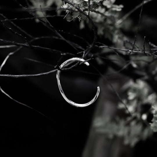 316L Surgical Stainless Bangle -Silver