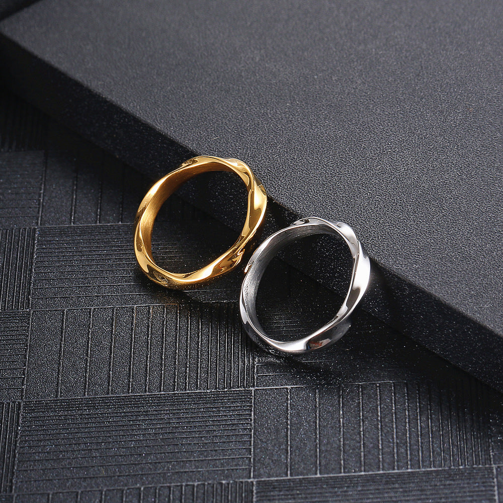 316L Wave Ring SILVER