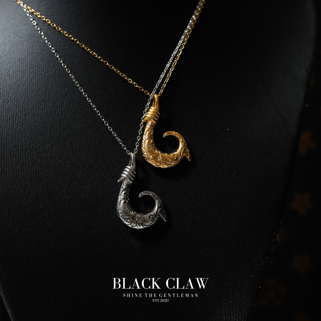 Hawaiian Fish Hook Pendant Necklace  【GOLD】