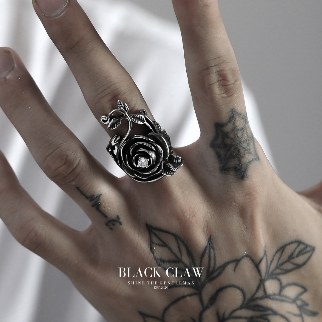 316L Zirconia Rose Ring【B&C】