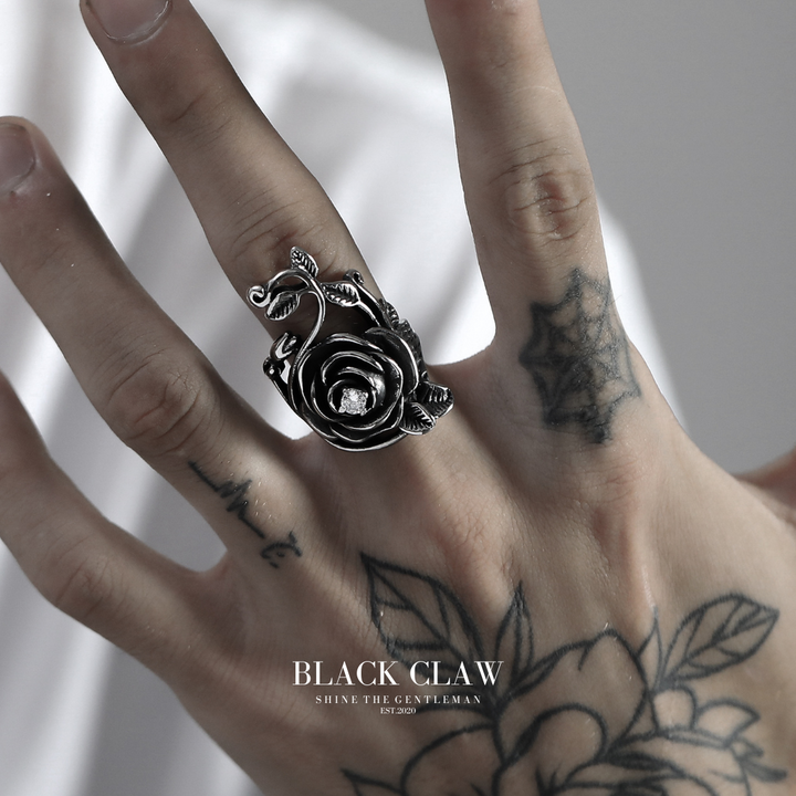 316L Zirconia Rose Ring【B&C】