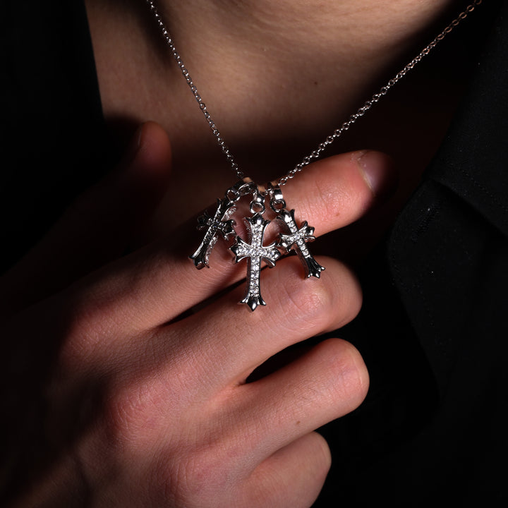 Hawaiian Triple Cross Necklace　【GOLD】