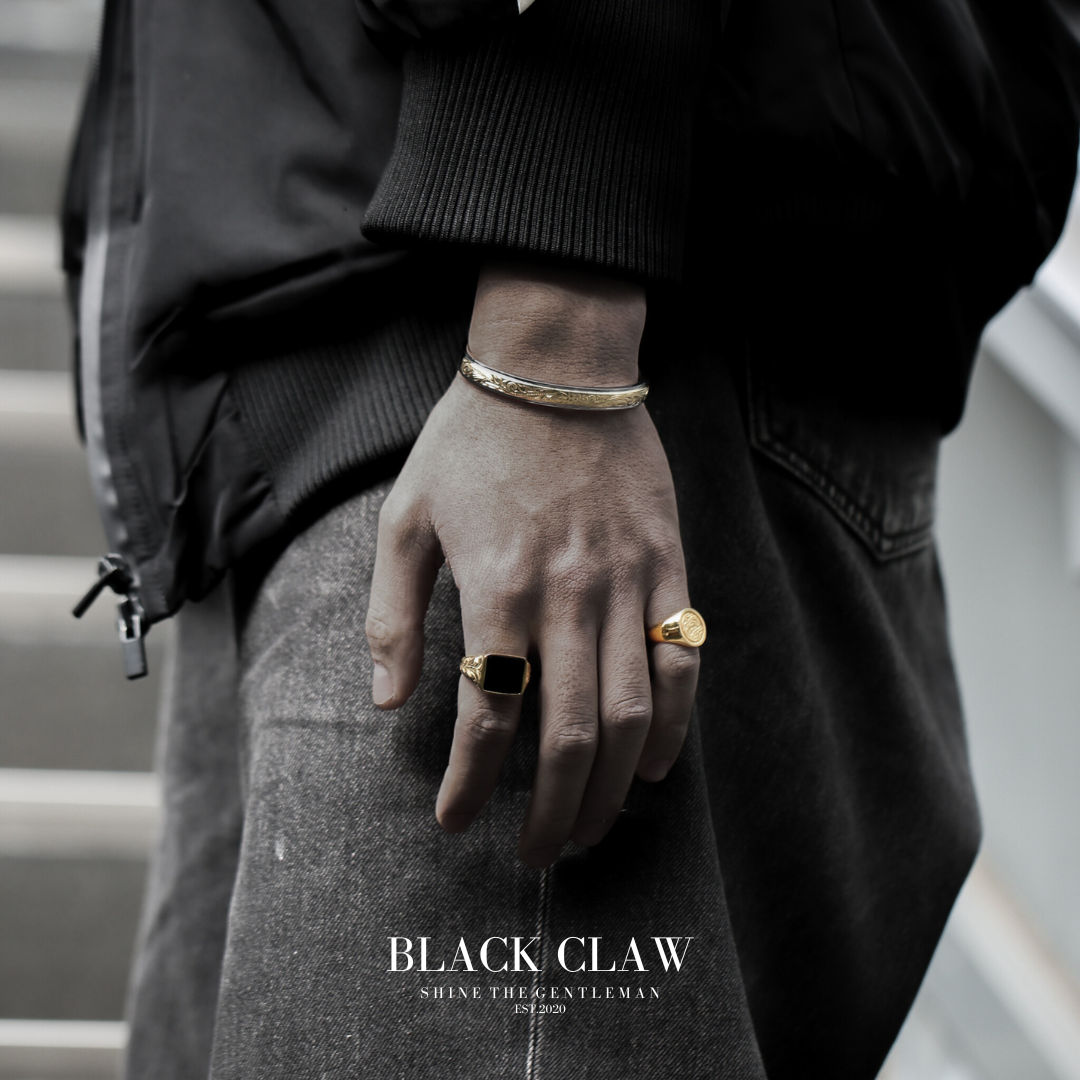 316L Hawaiian Signet Ring Gold
