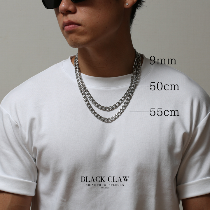 316L chain necklace-【SILVER】