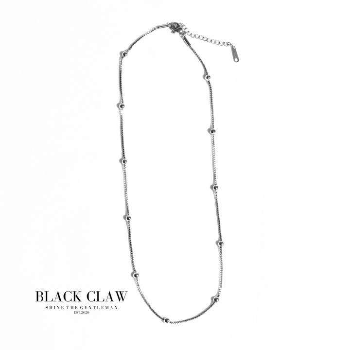 316L Cube Chain necklace-【SILVER】