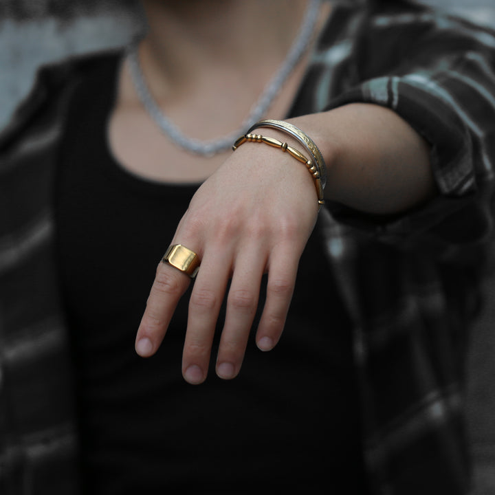 Navajo Beaded Bracelet B&C 【GOLD】