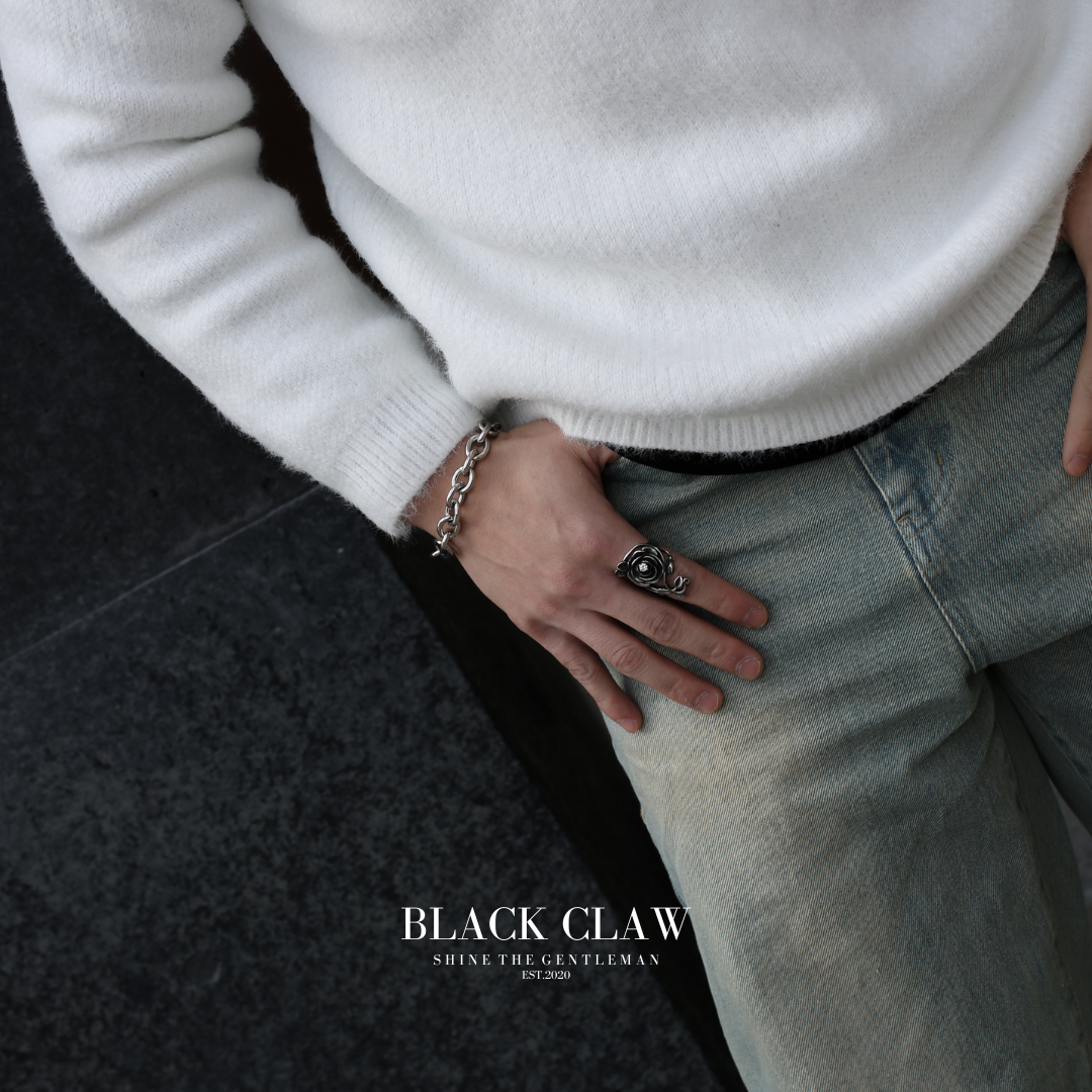 316L Zirconia Rose Ring【B&C】