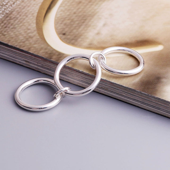 s925 Triplets Ring【B&C】