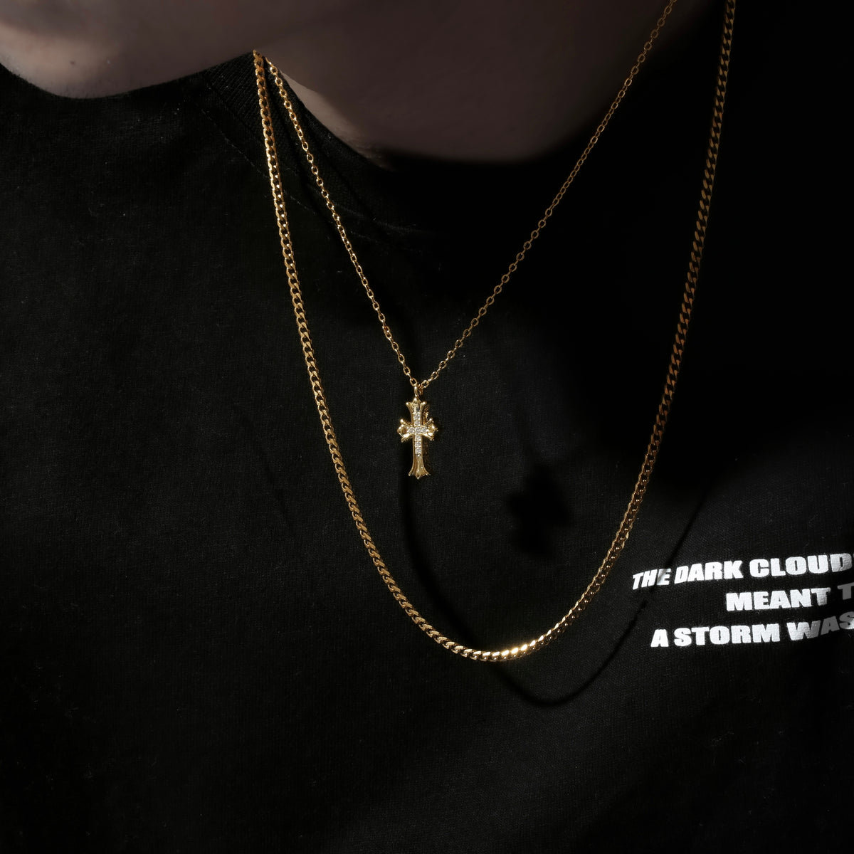 Hawaiian Cross Necklace Gold