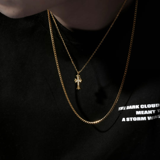 Hawaiian Cross Necklace Gold