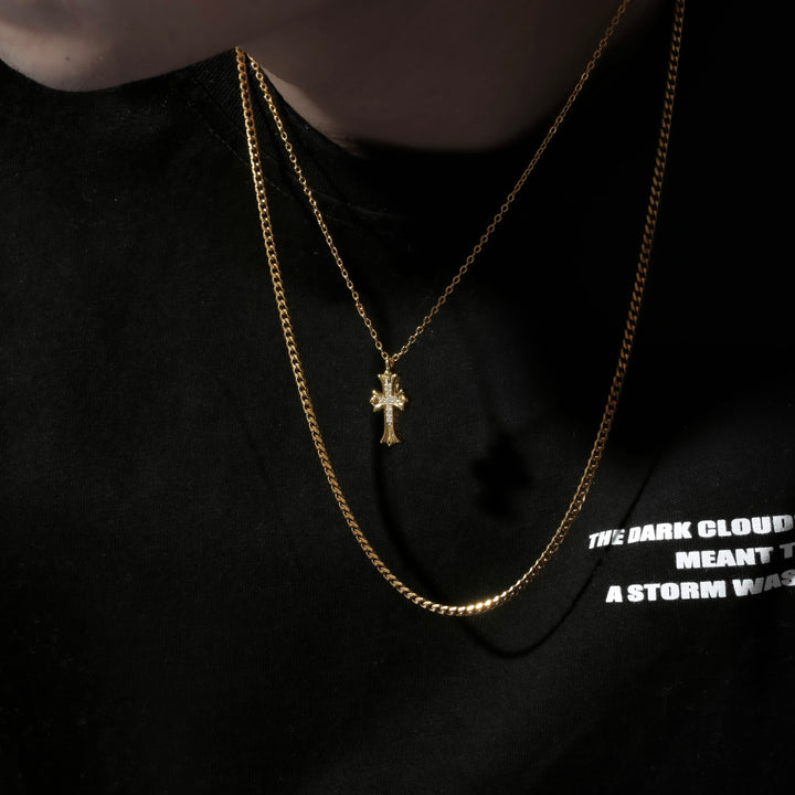 Hawaiian Cross Necklace Gold