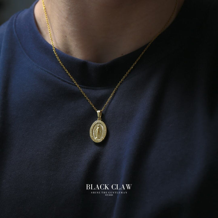 316L Hawaiian Maria Medai Necklace GOLD