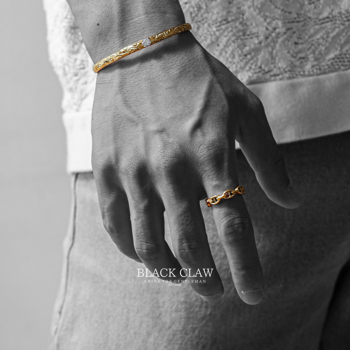 ANCHOR CHAIN RING　【GOLD】
