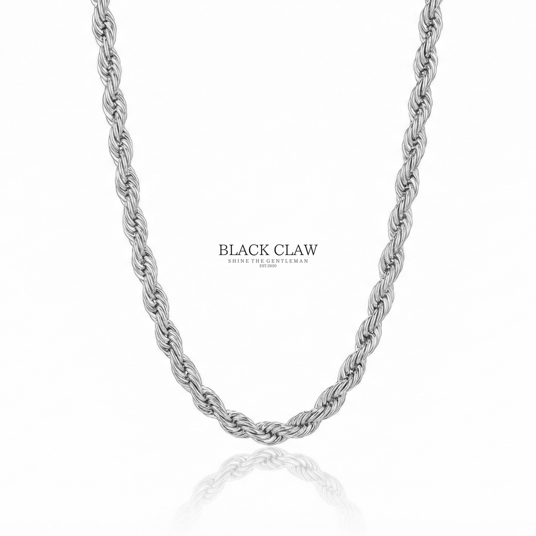 316L ロープチェーンネックレス シルバー | メンズ | BLACK CLAW 316L ロープチェーンネックレス シルバー | メンズ | BLACK CLAW