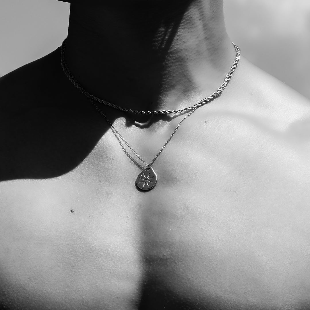 316L Hawks Coin Necklace