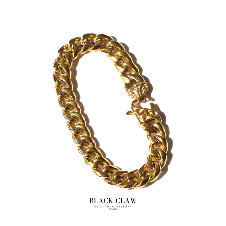 316L Lily Flower Chain  Bracelet　【GOLD】