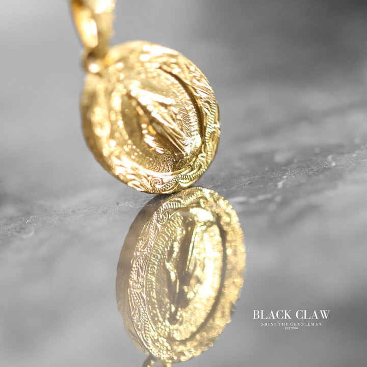 316L Hawaiian Maria Medai Necklace GOLD