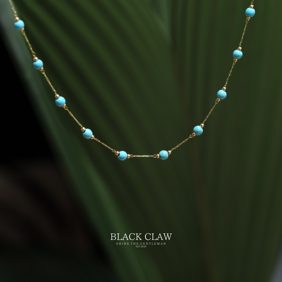 Turquoise Accent Necklace　【Turquoise Blue】