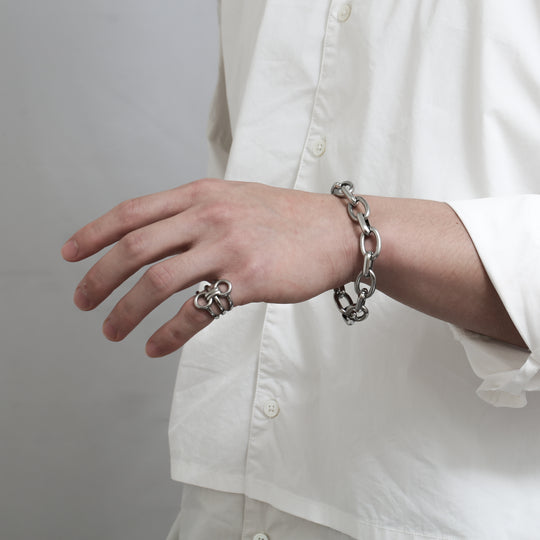 316L Double Ω Type Ring