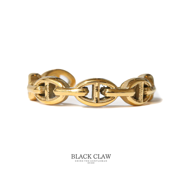 ANCHOR CHAIN RING　【GOLD】