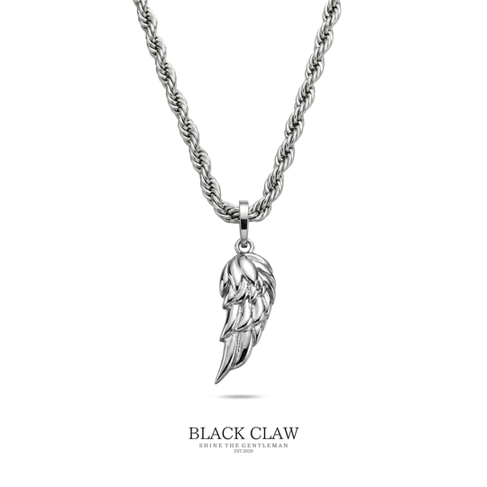 Wing Twist Necklace 【Silver】