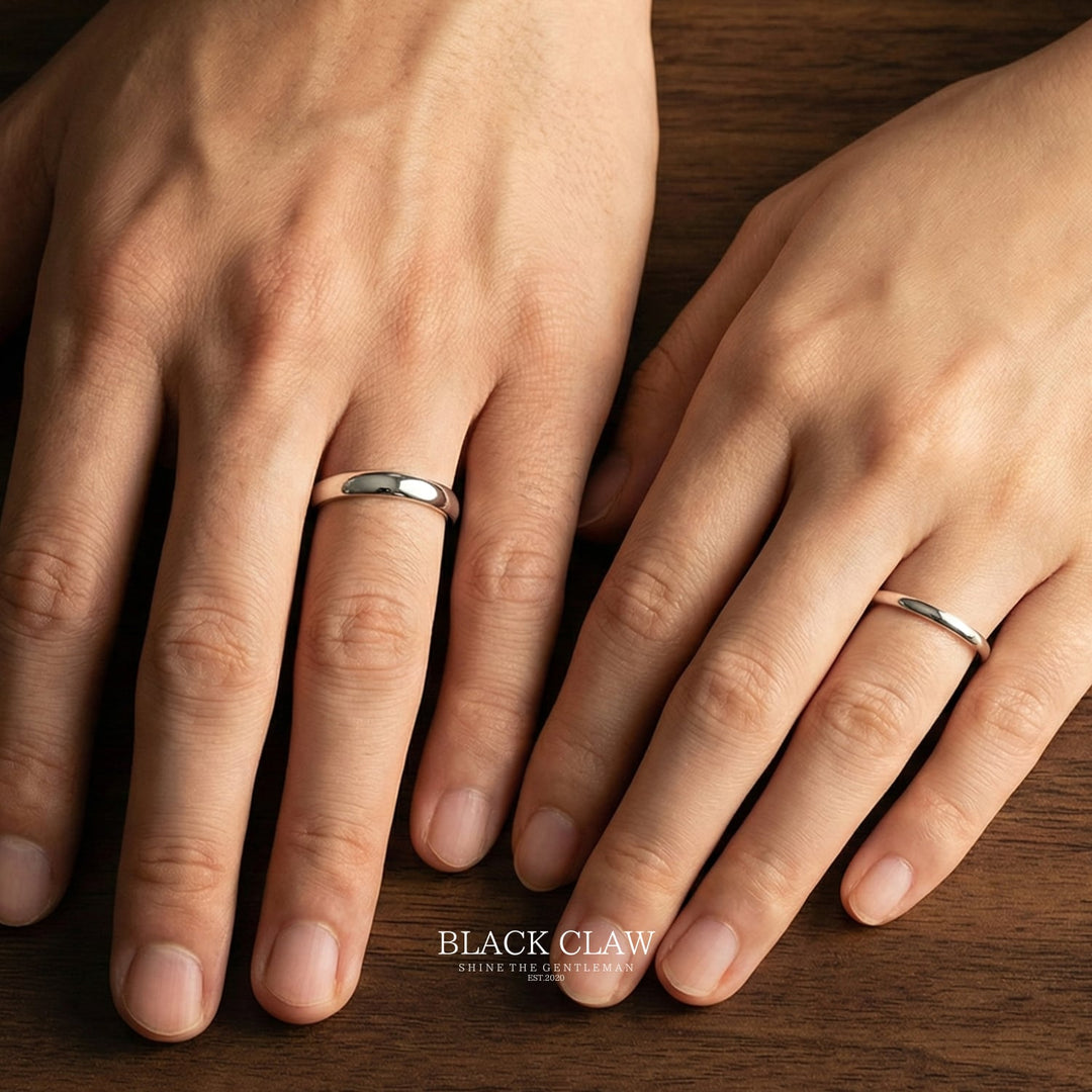 【BLACK CLAW】S999 Silver Pair Ring