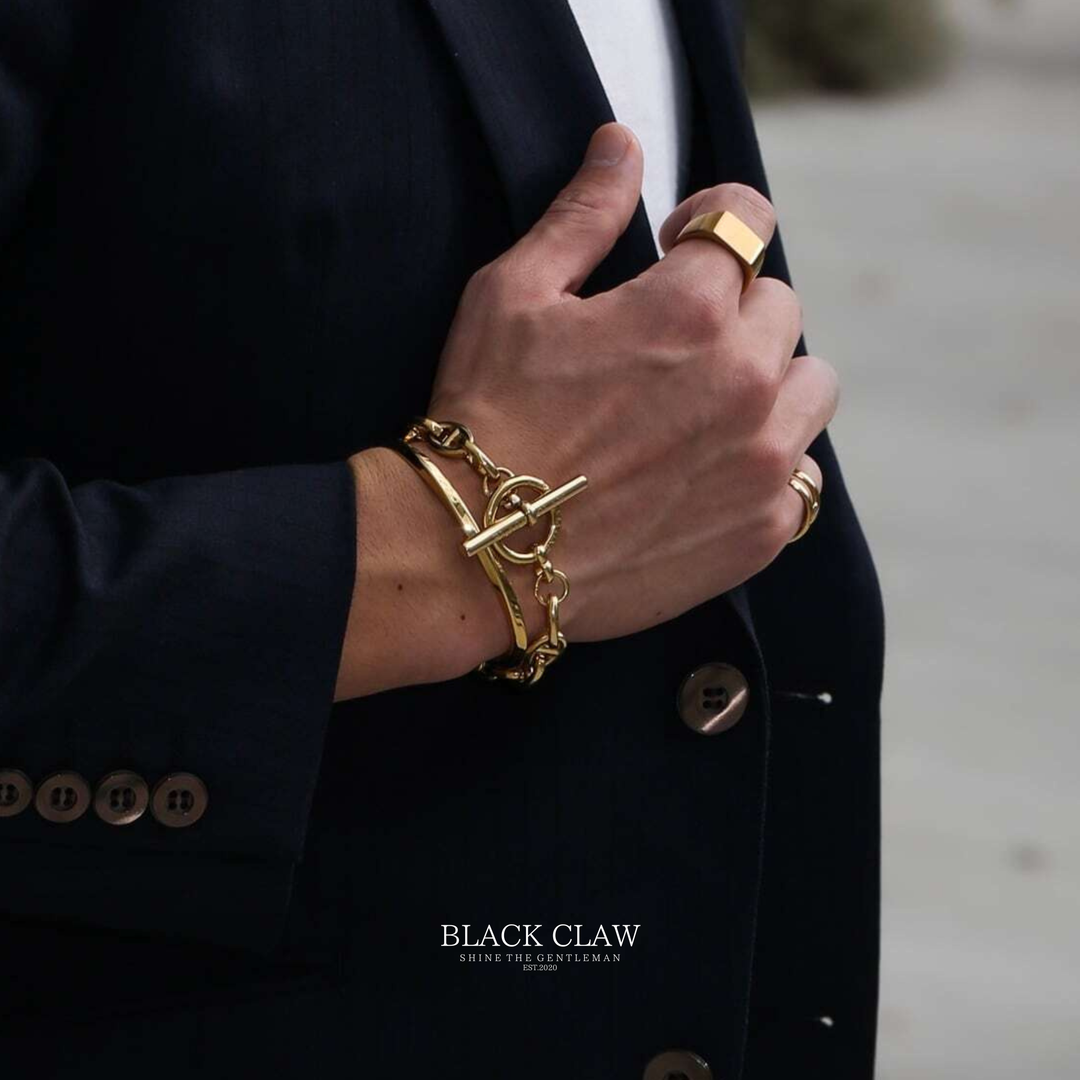Matte Square Ring  Gold