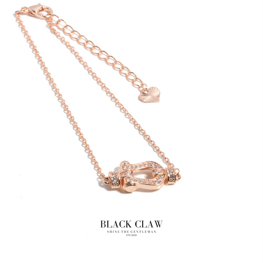 Zirconia Horseshoe Bracelet 【B&C】