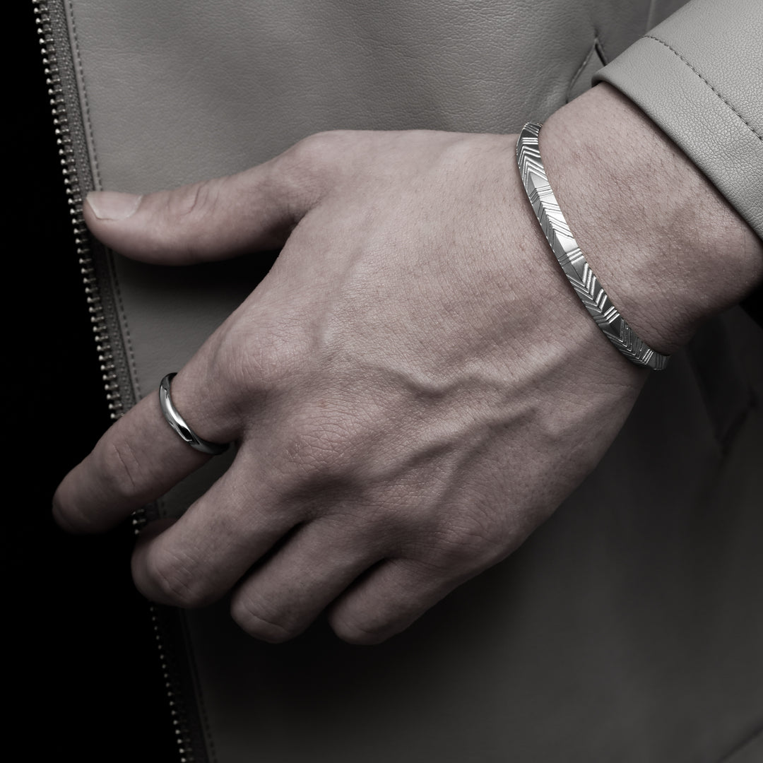 316L Wave Ring SILVER