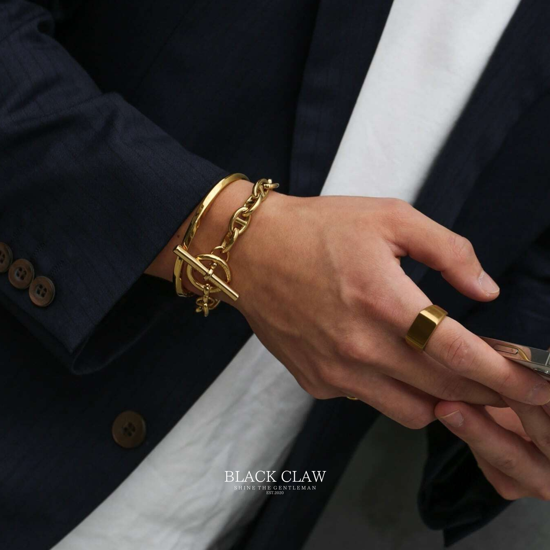 Matte Square Ring  Gold