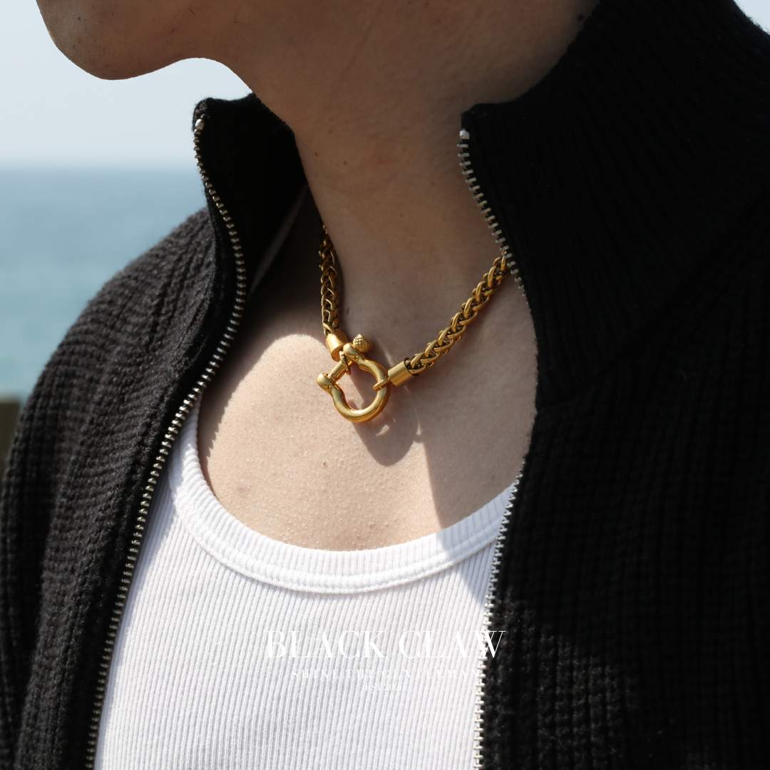 316L Horseshoe Chain Necklace【GOLD】