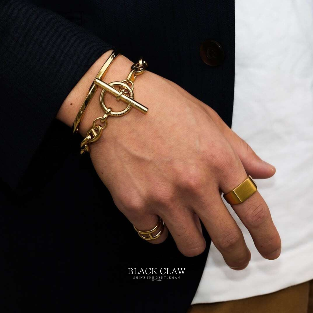 Matte Square Ring  Gold