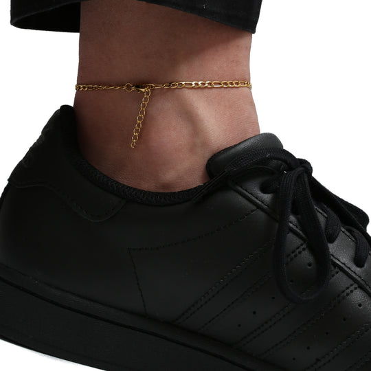 316L Figaro Anklet GOLD
