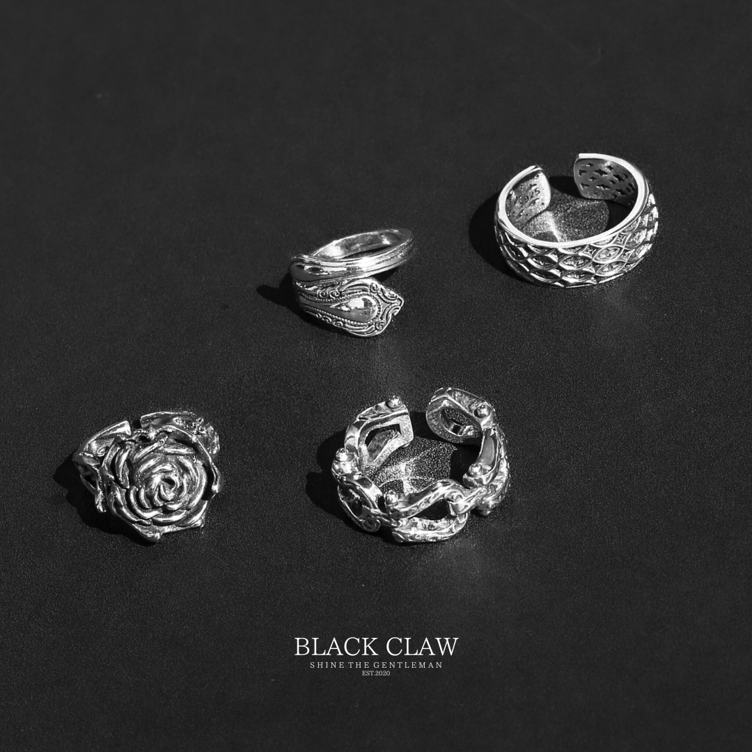 S925 Horseshoe Chain Ring（拡張可能）