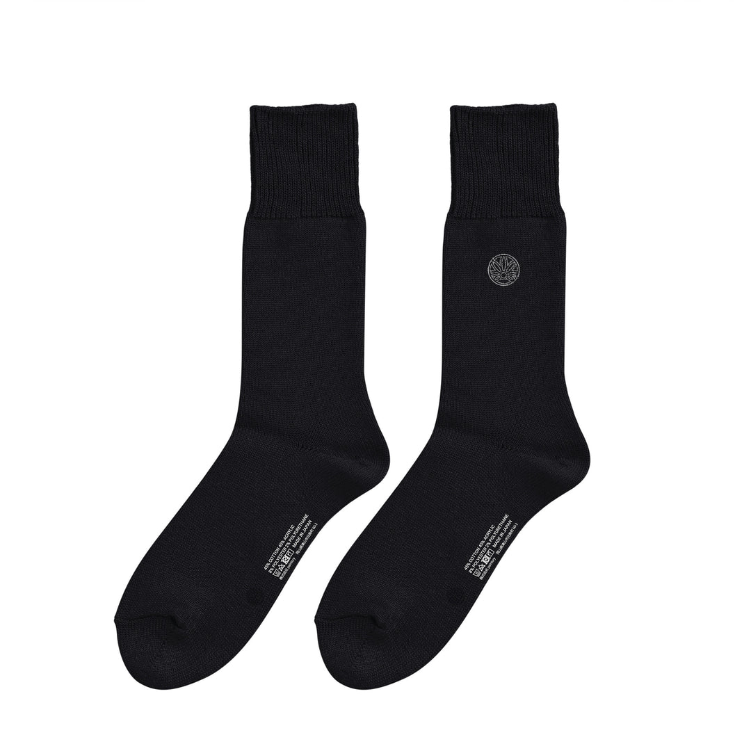 【B＆C】カラークルーソックス black image