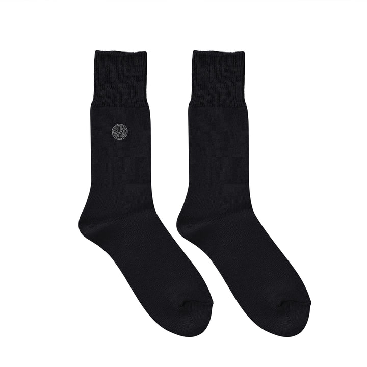 【B＆C】カラークルーソックス black image
