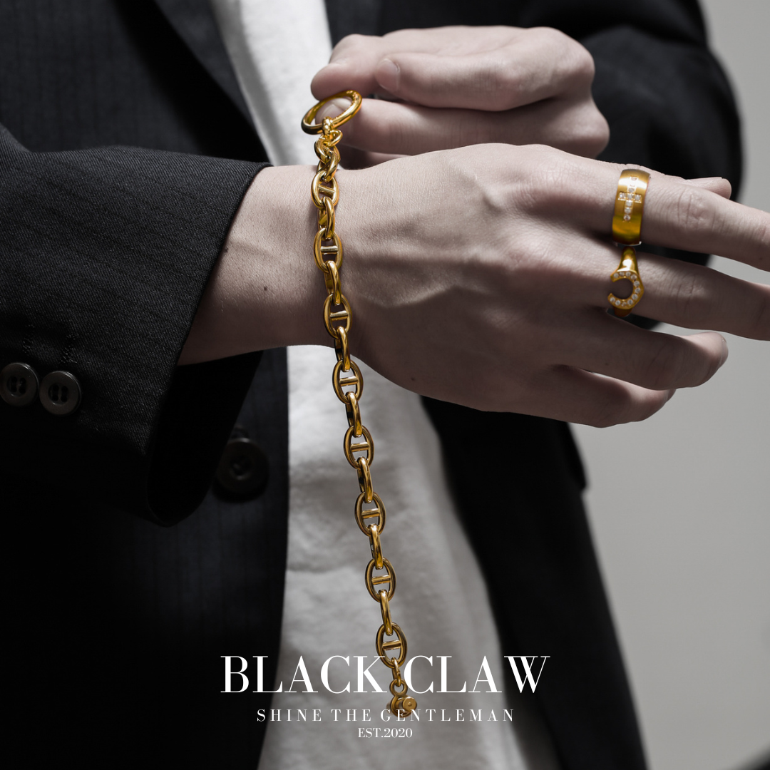 316L Zirconia Cross Ring【GOLD】