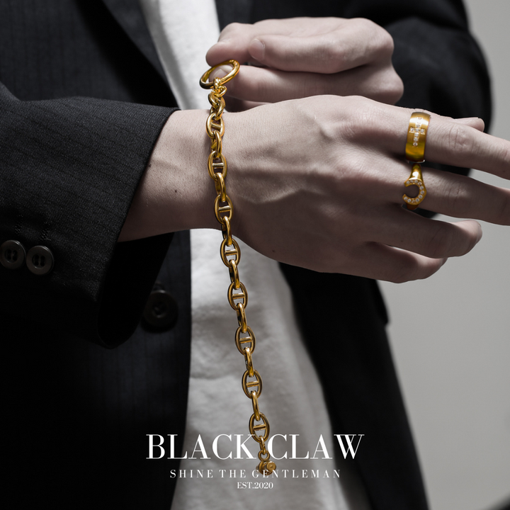 316L Zirconia Cross Ring【GOLD】