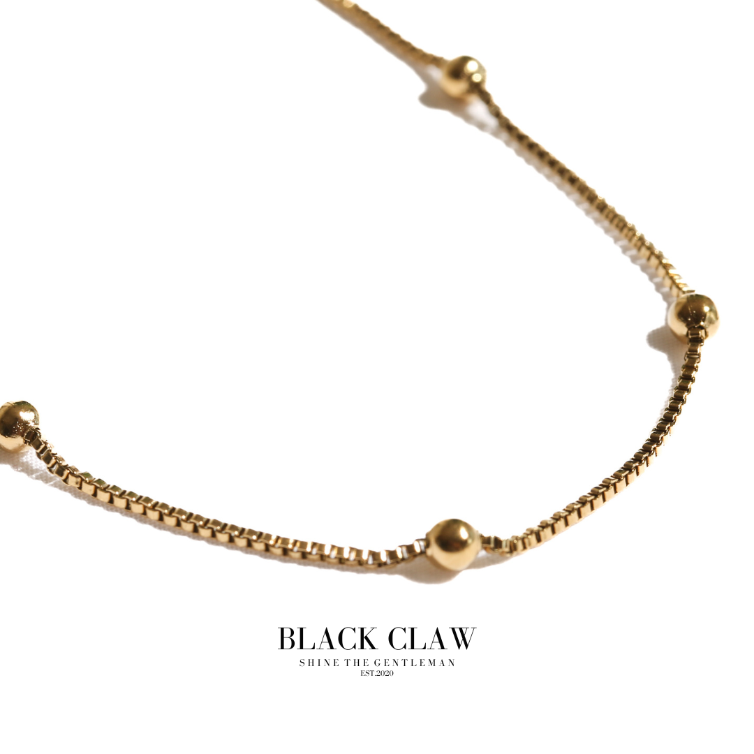 316L Cube Chain necklace-【GOLD】