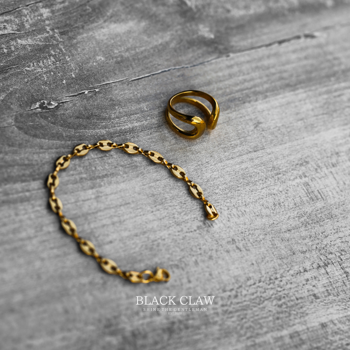 Curves Chain  Bracelet 【GOLD】