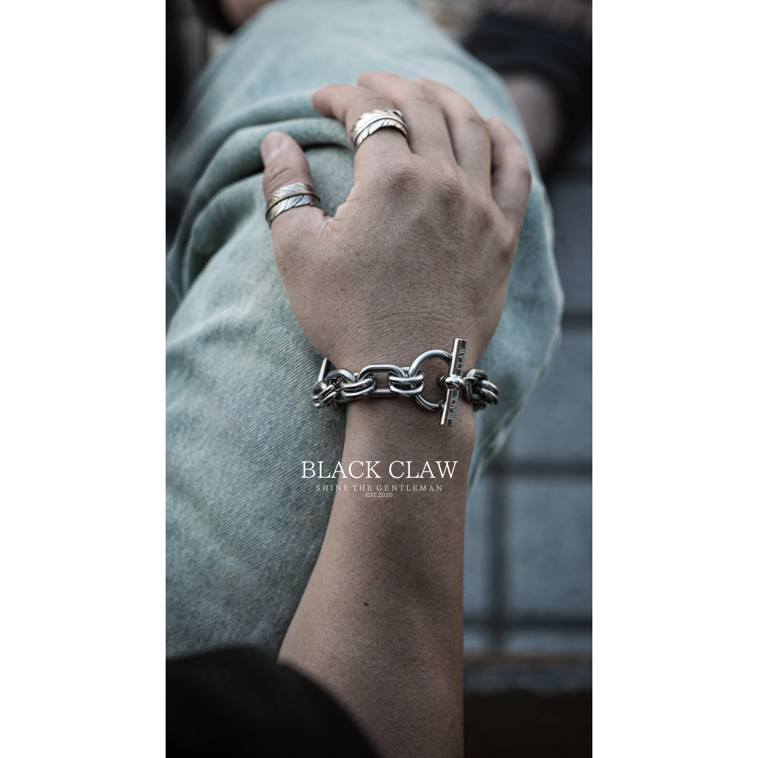 316L Chain Bracelet 【BLACK CLAW】