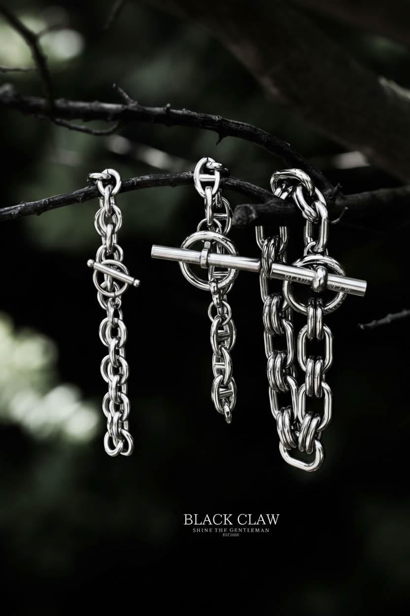 316L Chain Bracelet 【BLACK CLAW】
