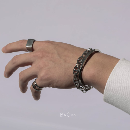 Matte Square Ring  silver