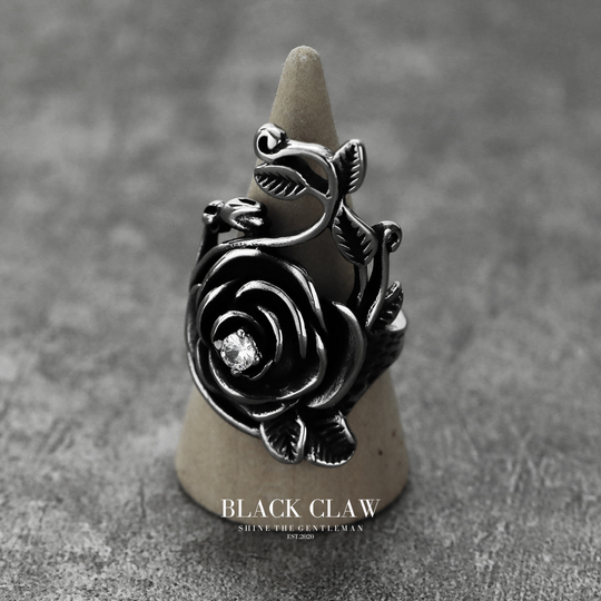 316L Zirconia Rose Ring【B&C】