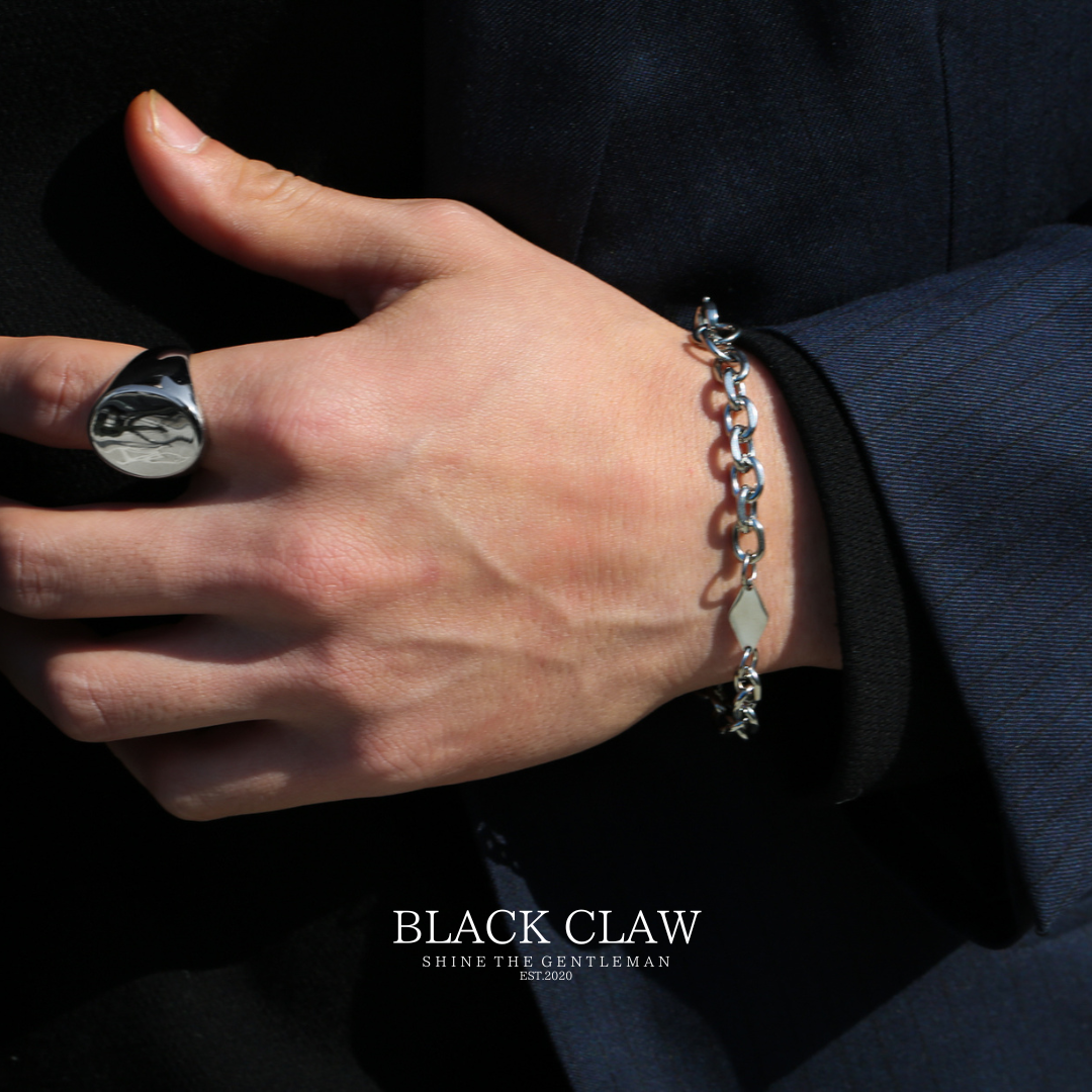 316l Ellipse Square Ring【B&C】