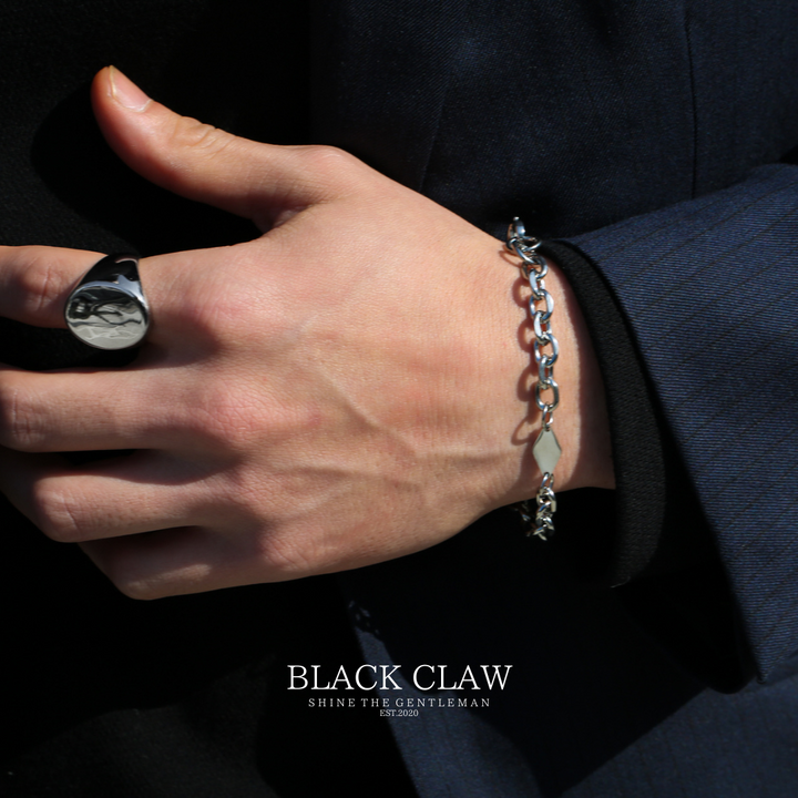 316l Ellipse Square Ring【B&C】