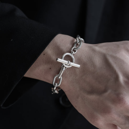 S925 Safety Pin Bracelet【B&C】