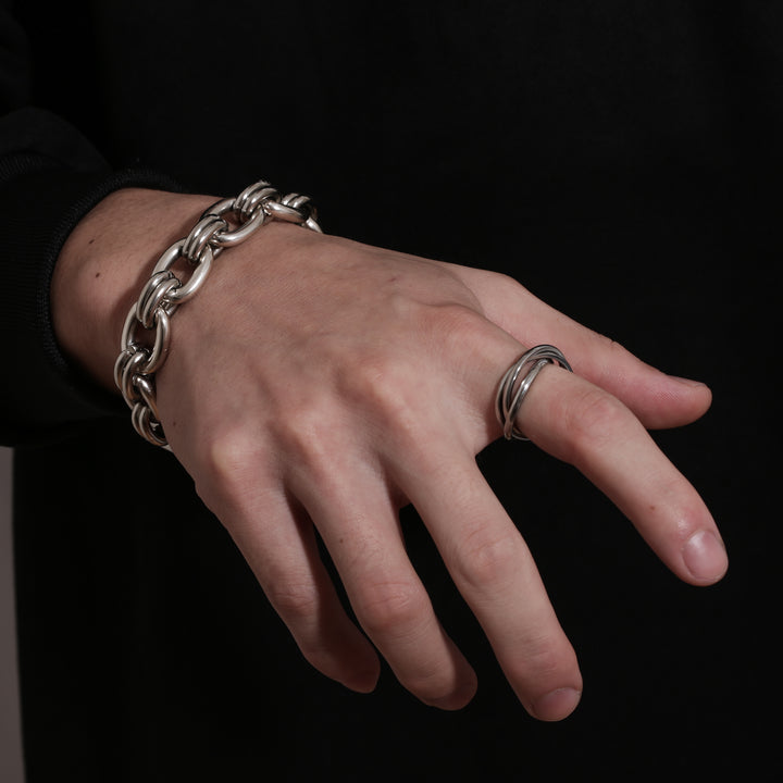 316L Triple Ring Silver