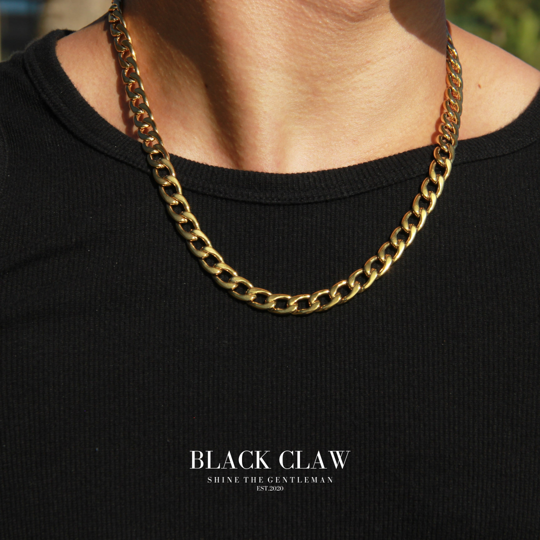 316L chain necklace-【GOLD】