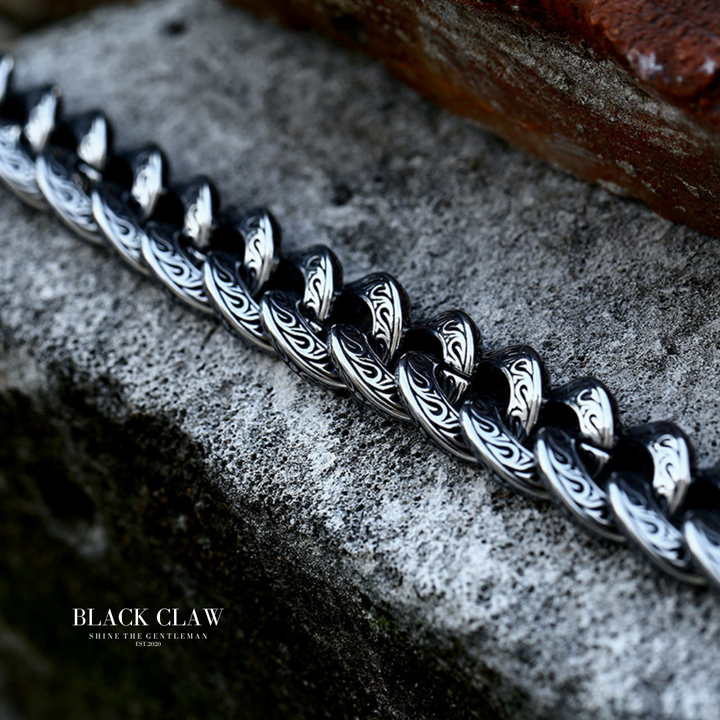 Arabesque Pattern BIG Chain  Bracelet 【B＆C】